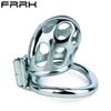 FRRK-155 New Stainless Steel Chastity Lock With Hollow Design for Men's Penis Lock Chastity Device BDSM Adult Sex Toys