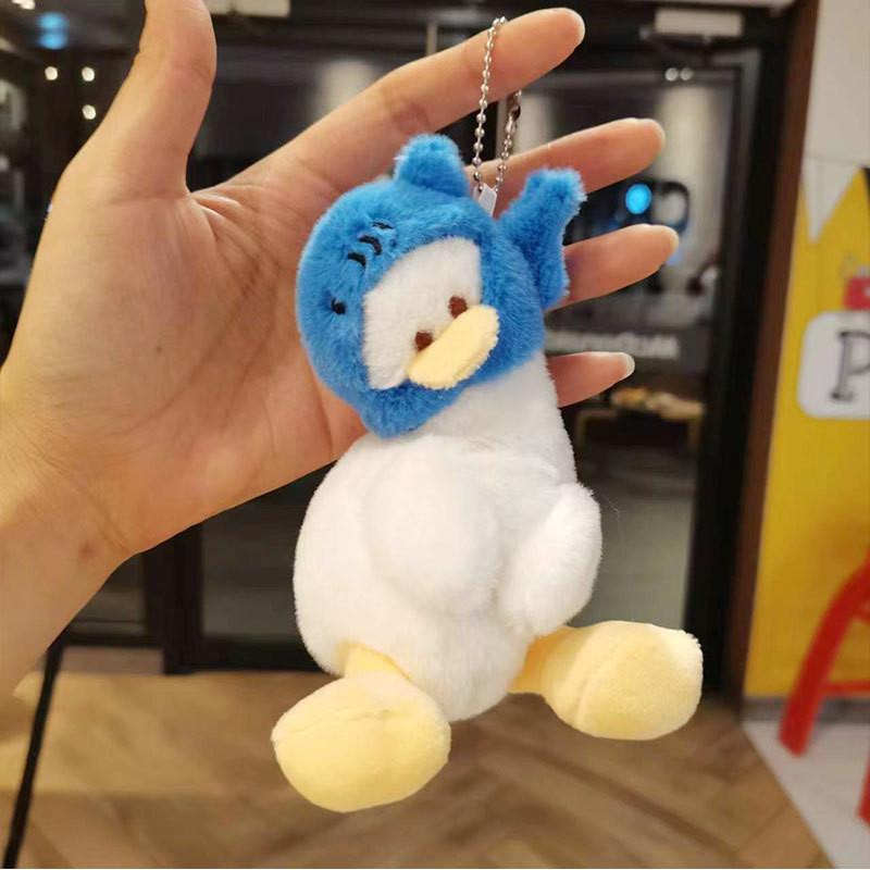 

Очаровательный плюшевый брелок-утка, милый мультяшный зверёк, мягкая игрушка из короткого плюша, 15 см Blue Chain