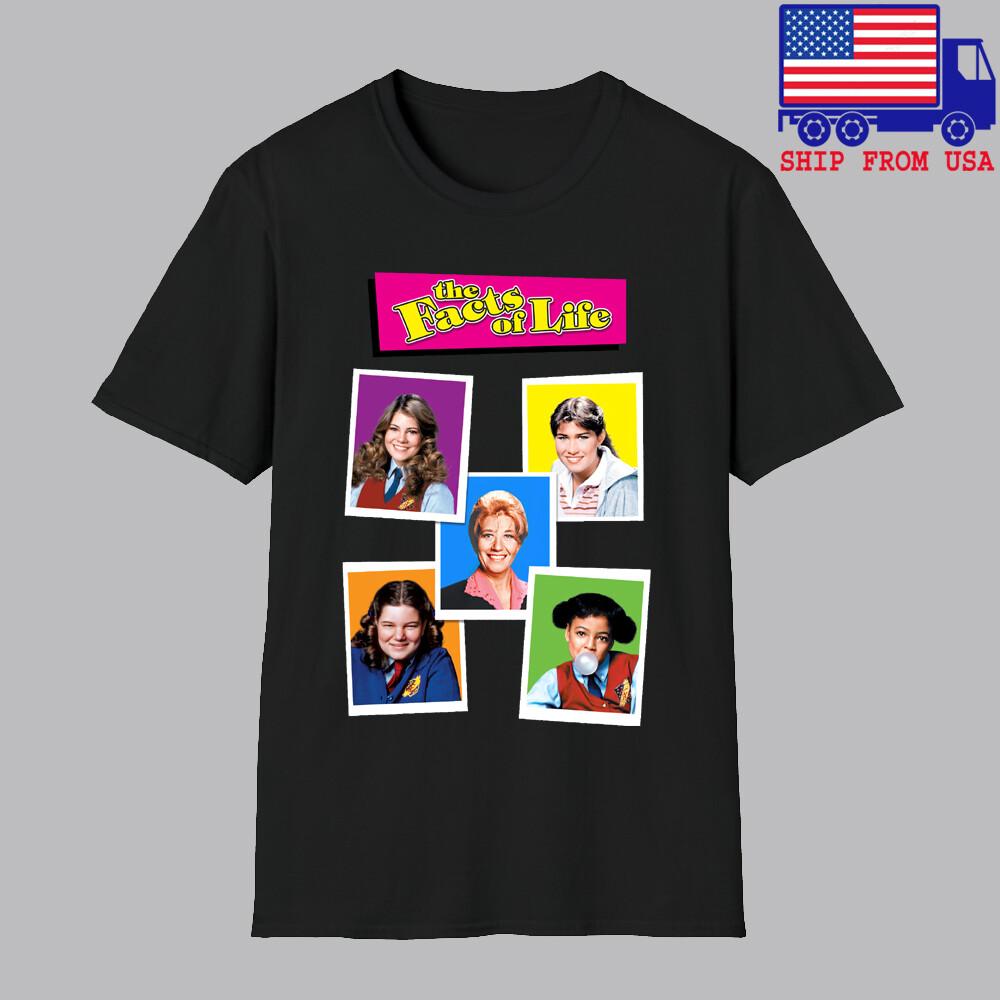 The Facts Of Life Retro TV Show Men#039;s Black Size S5XL Unisex T-Shirt XXXL
