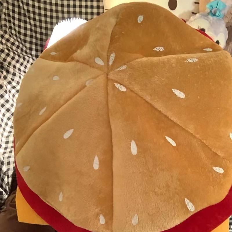 Novelty Carnival Hamburger Hat Christmas Thanksgiving Decoration Fast Food Hat Adult Carnival Hat Party Festive Cap
