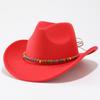 Men's and women's curled brim, ethnic style top hat, European and American French jazz hat, British style warped edge cowboy hat, men's and women's ha