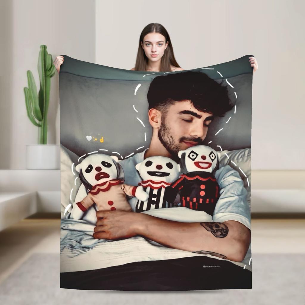 Fede V-Vigevani Warm Soft Blankets Girls Boys Plush Throw Blanket Pattern Couch Bed Flannel Bedspread Sofa Bed Cover