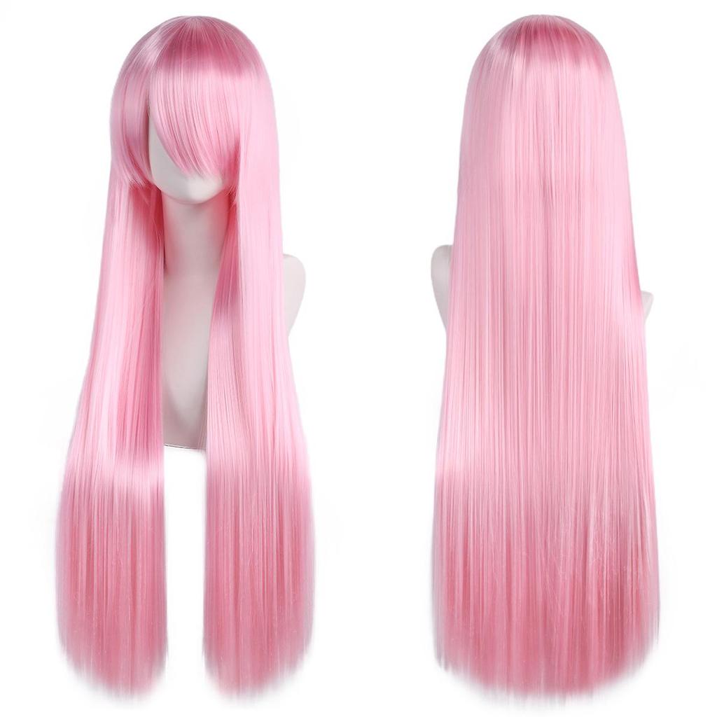 Mao Niang Stil 80cm Lange Gerade Cosplay Perücke, Unisex, Bunt und Vielseitig