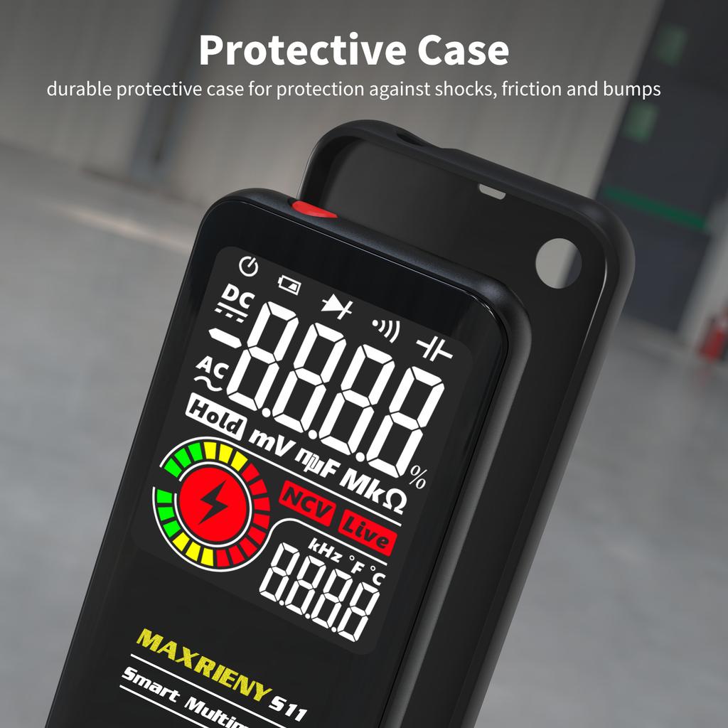 Smart Digital Multimeter USB Rechargeable True RMS EBTN DC AC Voltage Capacitance Ohm Diode NCV Hz Live WireTester 6