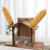 Outdoor Squirrel Feeder, Outdoor Squirrel House - Chipmunk Feeder, Squirrel Food For Backyard Squirrels, Holds Corn, Corn