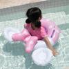 Pink Bow 3D Baby Inflatable Swim Ring with Handle and Seat