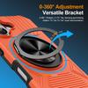 Dual Layer Armor Magnetic Folding Stand Phone Case For iPhone 16 17 Pro Max Air 15 14 13 12 Non-slip Protector Back Cover