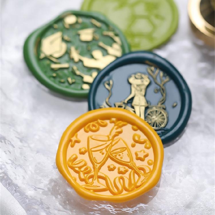 Metal Wax Stamp Head for Appreciation Card Graduation Ceremony Invitations