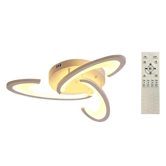 Artistic Flower Ceiling Lamp Unique Petal Design LED Light for Home Dimmable Modern Fixture for Bedroom Living Room Decor