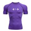 Men's Compression Shirt Gym Workout Sport Quick Dry Tight TShirts Outdoor Training Fitness Elasticity Tops Tee Summer Male