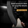 2pcs Ergonomic Faux Suede Cover Breathable Material Snap-On Cover  Year-Round Driving