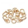 10PCS 12x33mm DIY Hardware Accessories Rotating Dog Buckle Zinc Alloy Bag Hook Buckle Key Ring Chain Jewellry Making