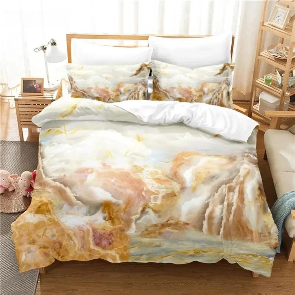 Marble Bedding Set Duvet Cover Set 3d Bedding Digital Printing Bed Linen Queen Size Bedding Set Fashion Design