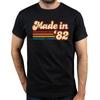 Unisex Vintage Retro 1982 Narozeniny Vyrobeno v roce 1982 Narozeninová párty Unisex trička Limitovaná edice Volné tričko s grafikou Bavlna Klasická trička