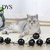 Electric Cat Ball Toy Toy, Automatic Jumping Plush Ball, Interactive Cute Rolling Toys for Indoor Cats Self with Ribbon Limbs Hunting Exercise Pets