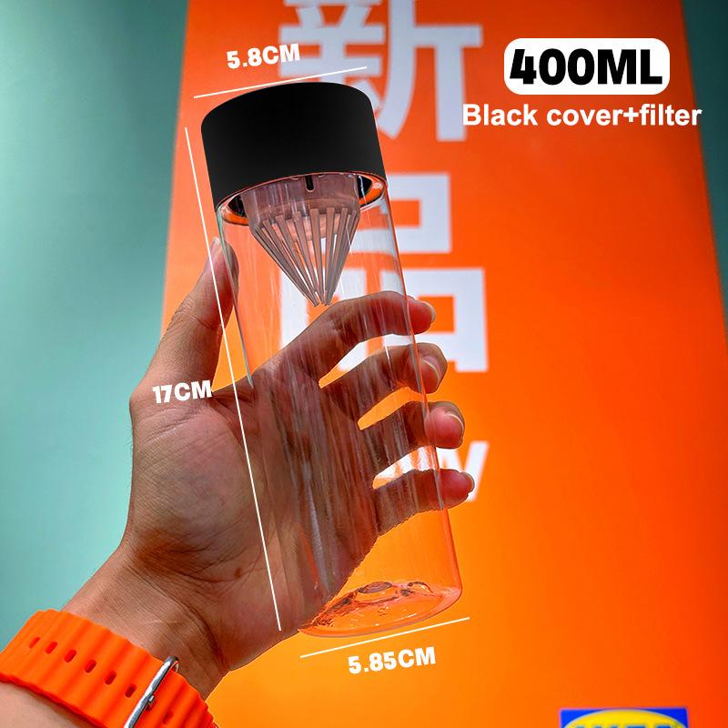 

Холодный заваренный чай бутылка для воды фильтр стакан для воды портативный для спортивных вылазок молоко чай фруктовый сок питьевая чашка дома прозрачный as the picture