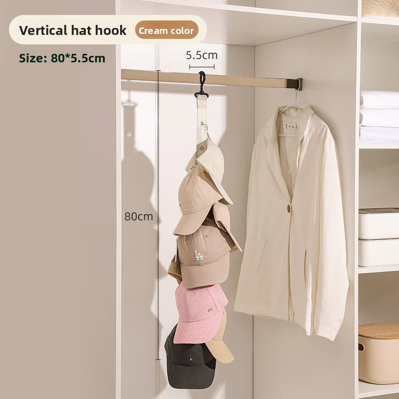 

Hat Storage Wonder: Wall-mounted, Home Wardrobe, Baseball Cap Hanging Behind The Dormitory Door, Multi-clip Hook кавовий