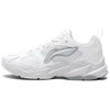 Li Ning Pulse Classic Trendy Versatile Comfortable Shock Absorbing Non-Slip Wear-Resistant Low-Top Dad Shoes Men Sneaker Silver White AGCV145-1
