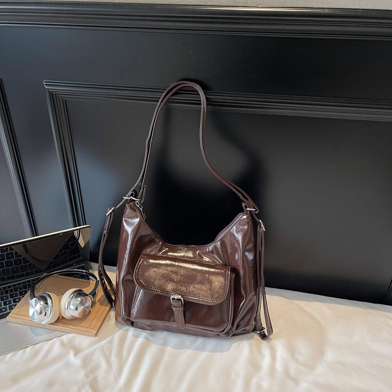 Fashion Commuter Tote Bag New Trendy Simple Trend Multi-functional Shoulder Backpack