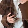 Ins Blogger Denim Love String Necklace New Fashion Trend Sweater Chain Niche Simple Neck Chain Women