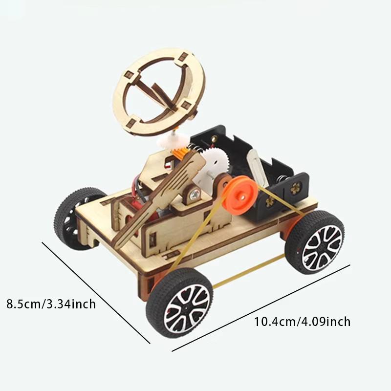 DIY Battlefield Radar Vehicle  Model Puzzle Toys Kids STEAM Electric Educational Teaching Kit 3D Assemble Scientific Toys