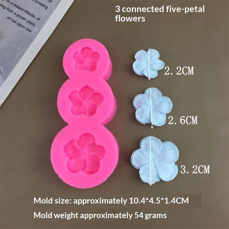 3D Flower Silicone Mold for Mousse Cake Chocolate Creative Ice Tray Nonstick Flexible for Home Baking Decoration