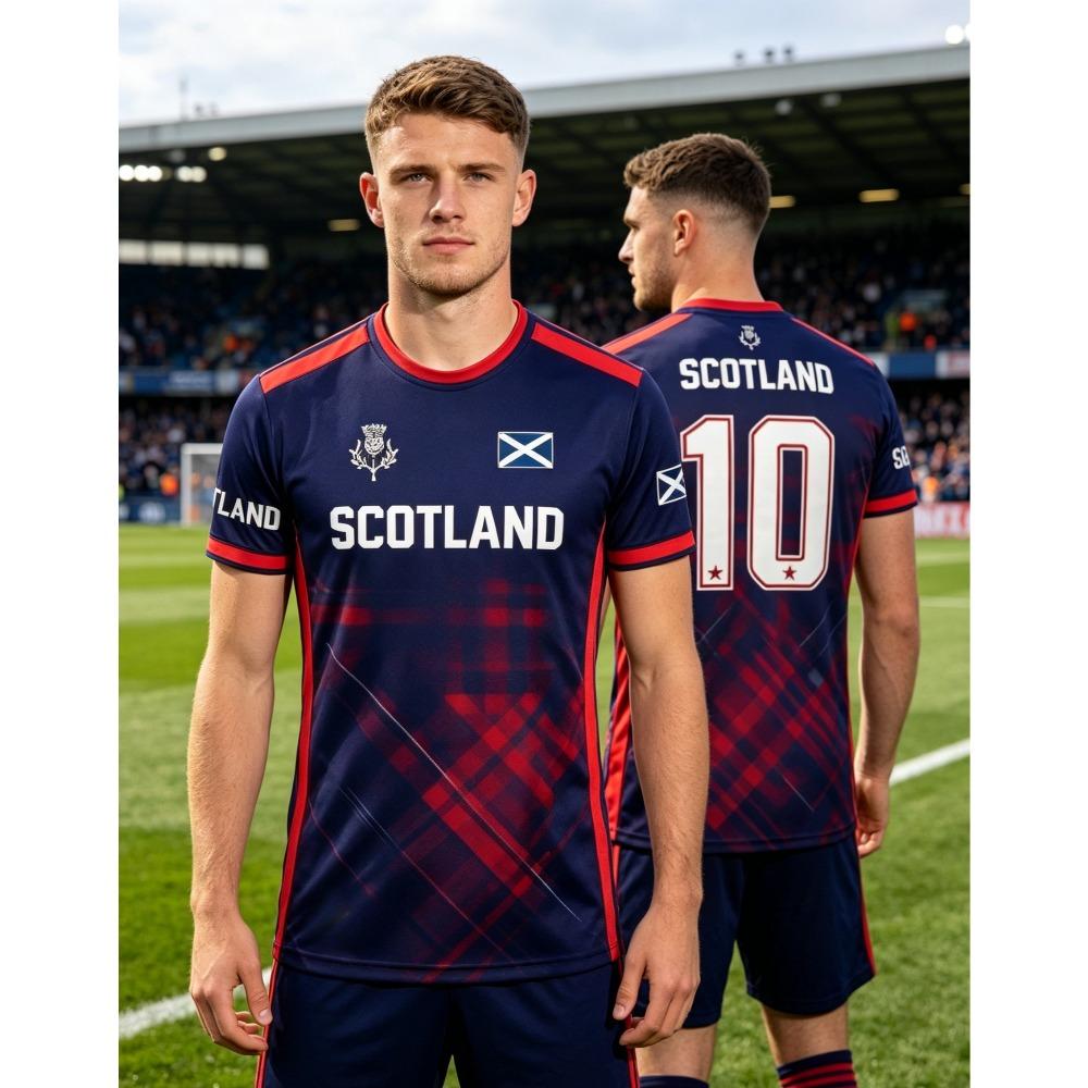 Summer 2026 Scotland Flag Print T-Shirt Summer Breathable Quick-Drying Sports Soccer Jersey Men s Breathable Training Fan Gift L белый