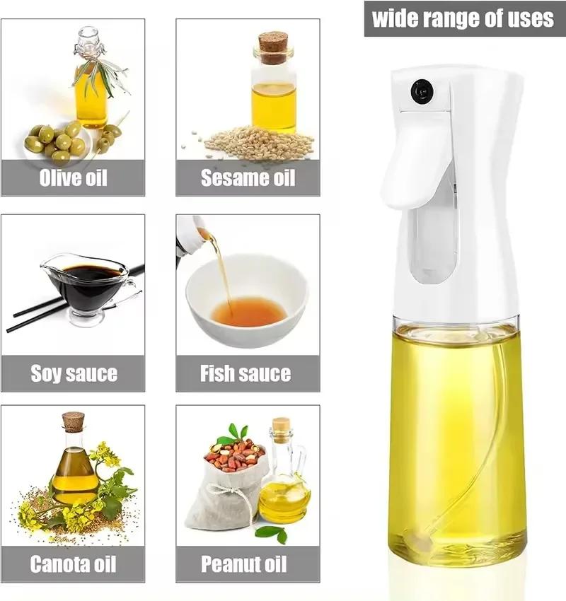 200ml 300ml Cooking Kitchen Oil Sprayer for Camping BBQ Baking, Olive Oil, Vinegar, Soy Sauce