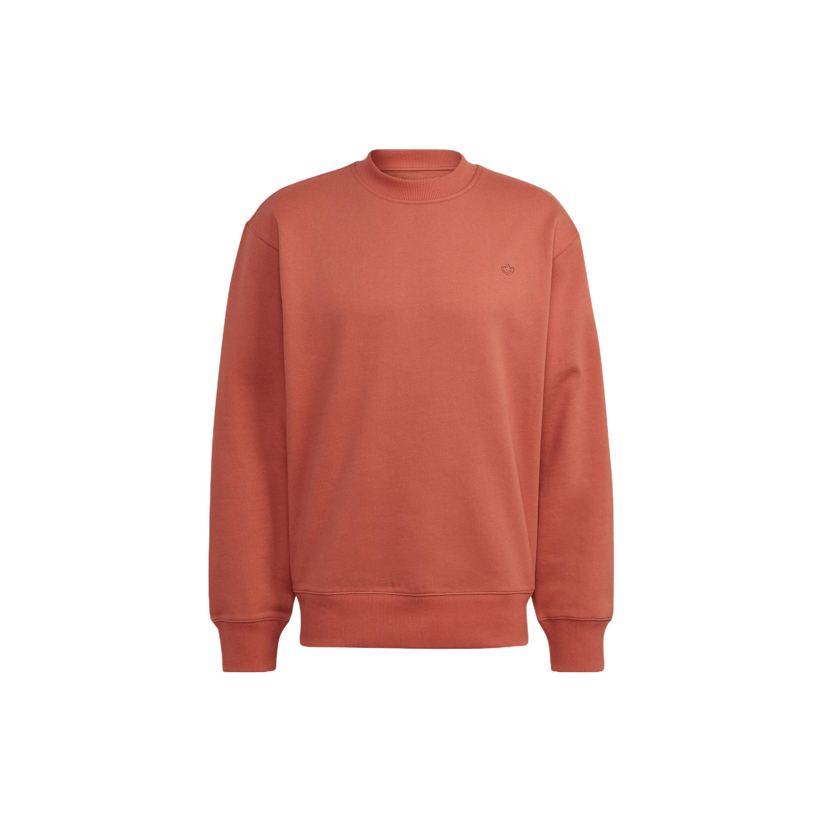 Adidas Originals Trefoil Solid Color Embroidered Crew Neck Sweatshirt Men HK0308 XS