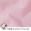 Mini Baby Crib Sheet Set - Soft Cotton Flannel Bedding for Newborns, Solid Color, 2-Piece