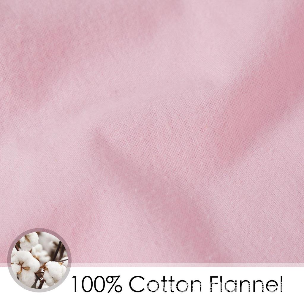 Mini Baby Crib Sheet Set - Soft Cotton Flannel Bedding for Newborns, Solid Color, 2-Piece