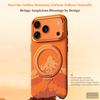 Magnetic Holder Phone Case for iPhone18 17Pro Max 17 18Pro SULADA Auspicious Grids Pattern Sun Shining on Snowy Mountain Pattern