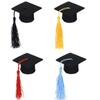 10pcs Graduation Hat, Felt, Mini Doctoral Hat, Tassel Felt, Doctoral Hat, Doll, Wine Bottle, Bouquet Decoration