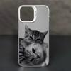 Cute Cat Aesthetic Mobile Phone Case Suitable for iPhone 17 16 15 14 13 12 11 Pro/ Max /Plus Anti-fall and Shockproof