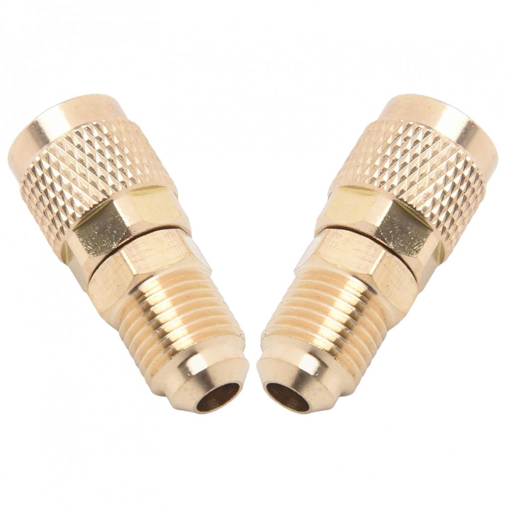 R410a-Adapter 5/16 SAE F Schnellkupplungen auf 1/4 SAE M Bördel 5/16 SAE M auf 1/4 SAE