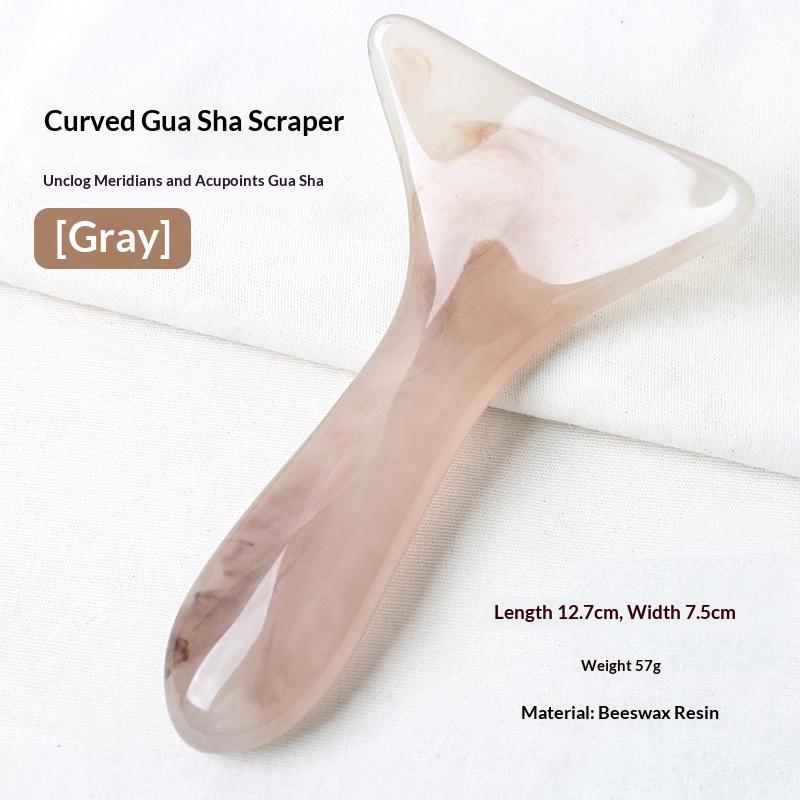 1Pc Curved Massage Scraper Professional Gua Sha Tool for Face, Neck & Shoulders