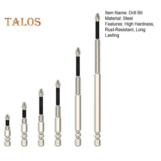 6-teiliges Schraubendreher-Bohrer-Set mit Rostschutzbeschichtung, hohe Härte 60HRC, weit verbreitet, starker magnetischer Anti-Rutsch-Bohrer-Satz