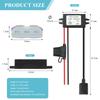 YBBOTT To 5V 3A 15W Converter Power Converter for Electric LED Truck DC-DC 8V-32V Step-Down Converter, DC-DC USB, 12V/24V Converter, DC-DC Step-Down