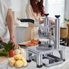 Rismanor Professional French Fry Cutter, 1/4" & 3/8" 6 Wedges, Core-to-Core Stainless Steel Blades, Potato Slicer, Fruit Chopper for Restaurant, Home,