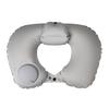 Inflatable U-shaped Travel Neck Pillow - Portable, Ergonomic, Height-Adjustable, Storable Milk Silk Design
