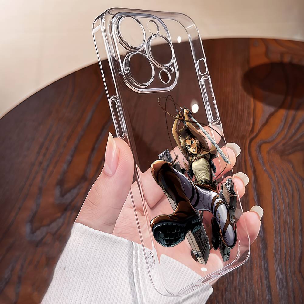 A-Attack O-On Titanes Phone Case TPU For IPhone 17 16 15 14 13 11 12 Pro Max Mini Plus Soft Transparent Soft