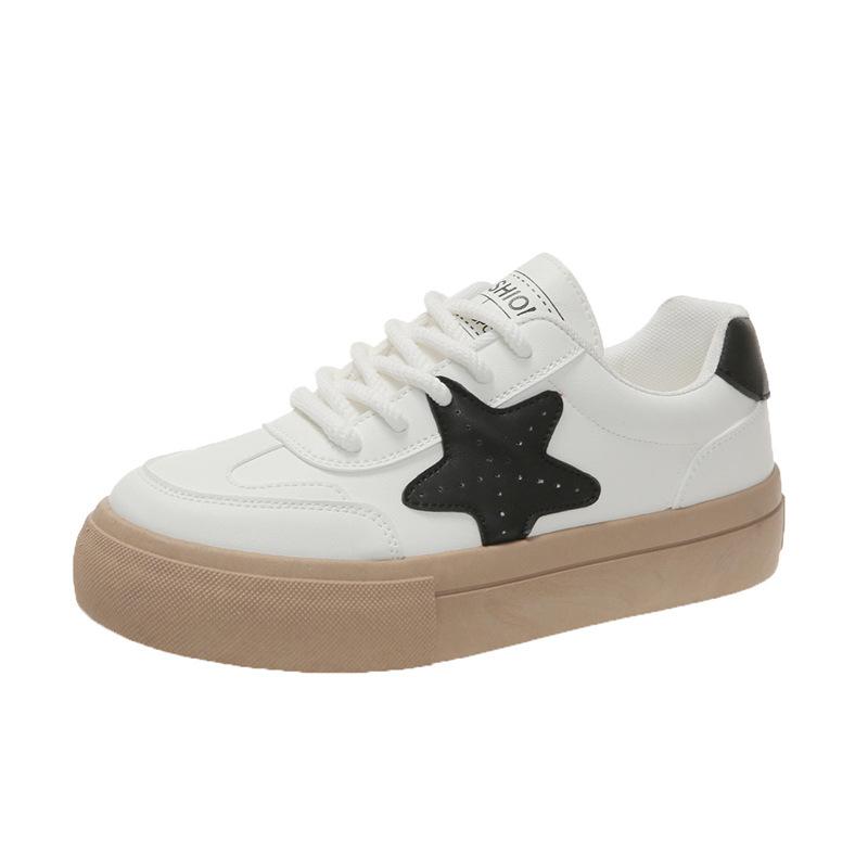 

Туфли на платформе белые женские осенне-зимние новые с круглым носком на шнуровке удобные универсальные женские спортивные повседневные туфли 40 белый