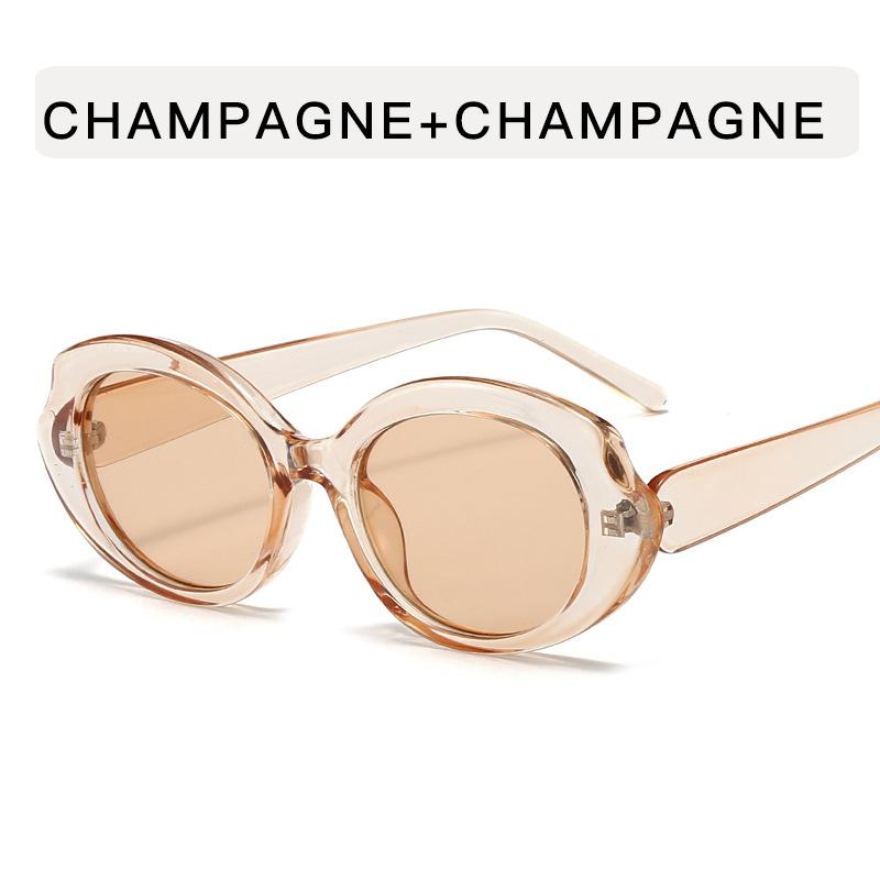 

European American Style Party Sunglasses Oval Shape Anti-reflective Sun Glasses for Men Vacation Travelling Female Sunglass