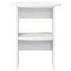 Side Cabinet White Ø40 X 50 Cm Engineered Wood