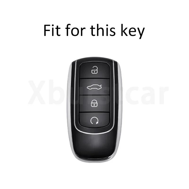 TPU Shell Fob Holder for Chery Tiggo 8 Pro Tiggo 8plus New 5 Plus 7 Pro 4 Tiggo 4 5X 7 Pro 8 Exeed Txl Tx Lx Car Key Case Cover