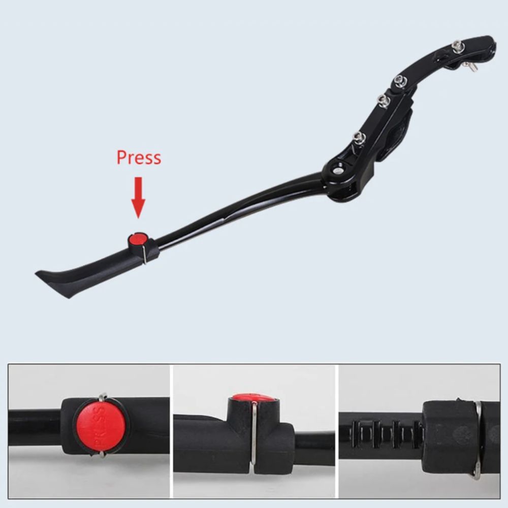 Support Aluminum Bicycle Kick Stand Single Adjustable Bicycle Support Rear Side Support Road Bicycle