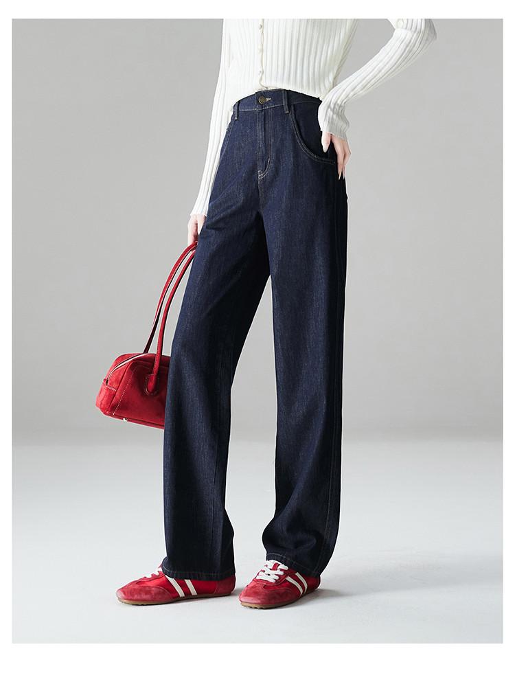 Cotton High-Waisted Wide-Leg Jeans