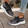 Lightweight Breathable Knitted Sneakers Women Fashion Colorful Striped Casual Shoes Woman Comfort Non Slip Running Sports Shoes
