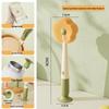Suction Cup Long Handle Multifunctional Bottle & Cup Cleaning Brush with Sponge