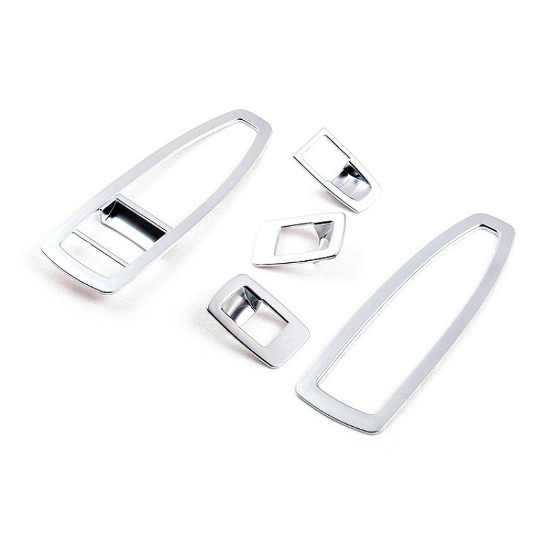 

5 шт. ABS матовый серебристый хромированный кожух панели переключателей управления дверьми и окнами для BMW 3 GT X1 X2 1 3 4 серии F48 F20 F30 F31 F34 F36